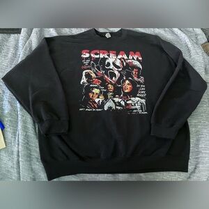 SCREAM Movie Do You Like Scary Movies? Sweatshirt Men’s sz 2XL Horror Movie NM